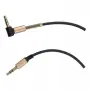 AUX кабел 1 m с 3.5 mm жакове и Г-образен конектор, снимка 1