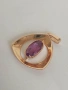 Руска златна висулка с аметист, снимка 5