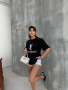 Черна тениска YSL код1014, снимка 3