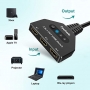 Techole 3-портов 4К HDMI сплитер, 3xHDMI(f)- HDMI(m), 3 входа-1изход, , снимка 4