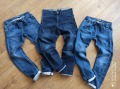 Маркови еластични дънки и блузка, снимка 1 - Детски панталони и дънки - 44620661