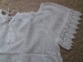 ИЗКЛЮЧИТЕЛНО КРАСИВА бяла памучна блуза/риза в английска дантела , снимка 6