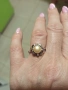 Продавам сребърен пръстен с печат 925, с розова естествена перла с размер 8 мм. , снимка 4