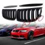 Двойни Бъбреци БМВ BMW E90 E91 Решетки Черен Гланц Лак М3 2005-2008, снимка 1