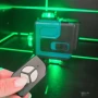 Самонивелиращ Лазерен Нивелир 4D с 16 Линии, Зелен Лазер, Тринога и Куфар, снимка 2
