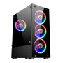 1stPlayer Кутия Case ATX - Fire Dancing V2-A RGB 4 fans incl. V2-A-4R1, снимка 1 - Захранвания и кутии - 41190963