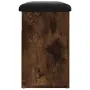 vidaXL Пейка за обувки, опушен дъб, 62x32x50 см, инженерно дърво, снимка 6
