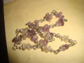 СТАРА СКЪПОЦЕННА ХЕНД-МЕЙД ГРИВНИЧКА ГЕРДАНЧЕ с АМЕТИСТ и МЛЕЧЕН КВАРЦ и ПОСРЕБРЕНИ ЗАКОПЧАЛКИ 26128, снимка 9
