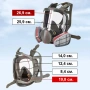 Респираторна защитна маска 6800 с филтри, снимка 5