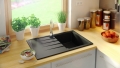 Кухненска мивка от Гранит модел Милано 780 x 500 mm - Черна, снимка 2