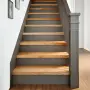 vidaXL Стълбищни стъпала, 12 бр, светлокафяви, 70x25x2 см, дъб масив, снимка 2