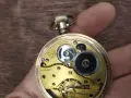 Стар позлатен швейцарски джобен часовник, снимка 6