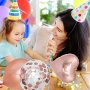 Нов комплект Розово златни балони/Декорация Парти Рожден ден, снимка 2