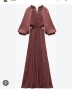 Чисто нова дълга рокля от Zara, идеална за специални поводи и ежедневието. Елегантен модел с перфект, снимка 1