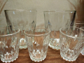 Стари руски стъклени чашки / многогранники /, снимка 1 - Чаши - 36114482