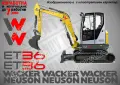 WACKER NEUSON строителна техника и механизация стикери, снимка 12