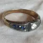 Колекция от пръстени със сапфири. Сребро с позлата., снимка 7