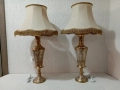 Комплект от две уникални много големи масивни бронзови лампи - лампа, снимка 1