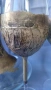 Комплект гарафа и 2 чаши за вино ръчна изработка , снимка 6