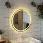 vidaXL LED огледало за баня 70 см кръгло, снимка 3