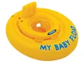 Надуваем пояс за бебета My Baby Float Intex,70 см, PVC, безопасен, жълт, снимка 2