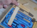 Нов Немски Комплект Мини Ръчни Инструменти в Дървен Куфар-15 бр-Старо Качество-За Моделизъм , снимка 12