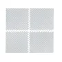 Декоративни подложки - килим за под, Тип Пъзел, Бяло-Сив, снимка 3