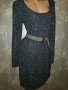 Kappahl- L-Официална рокля в черно и сребристо , снимка 9