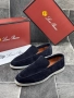 Loro Piana Мъжки Тъмно Сини Обувки Естествена Кожа Лоро Пиана Код E831, снимка 1