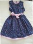 Детска рокля с коланче без ръкав - размер 110