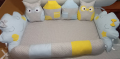 Обиколник от възглавнички за бебешко креватче , снимка 1 - Спално бельо и завивки - 35897851