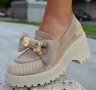 Обувки на платформа - бежови - BR678, снимка 3