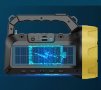 Мощен соларен LED прожектор с вградено FM радио, Bluetooth, USB вход, снимка 8