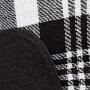 Одеяло за пикник, каре, черно-бяло, 200х200 см, къмпинг постелка, постелка за пикник, снимка 2