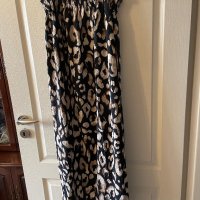 Нова леопардова  ежедневна спортно елегантна дълга рокля hm H&M, снимка 3 - Рокли - 41223425