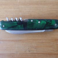 Джобно ножче 3 инструмента с виличка тъмно зелено, снимка 6 - Ножове - 41388474