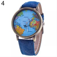 Ръчен часовник : карта на света, снимка 2 - Дамски - 41403156