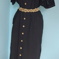 Памучна рокля с рязана бродерия и дантела в бохо стил / голям размер , снимка 2 - Рокли - 44600671