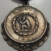 норвежки сребърен медал с маркировка , снимка 6 - Антикварни и старинни предмети - 42138430