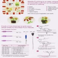 Перфораторна игла за фъкане бродиране шиене гоблени комплект игли за пънч, снимка 7 - Гоблени - 22131315