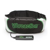 Вибриращ колан за отслабване Vibroaction, 12W, черно-зелен, снимка 6 - Колани - 44709202