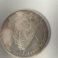 Монета 10 deutsche mark 1988, Arthur Shopenhauer, снимка 2 - Нумизматика и бонистика - 38877980