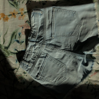 Дънкови къси панталони, размер XS, снимка 6 - Къси панталони и бермуди - 44827887