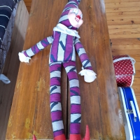 Стара кукла,клоун #7, снимка 1 - Антикварни и старинни предмети - 36072730