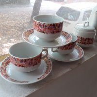 Стар български порцеланов сервиз за чай, снимка 2 - Антикварни и старинни предмети - 34349003
