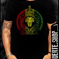 Черна тениска с щампа RAGGAE LION, снимка 1 - Тениски - 41669678