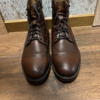 Мъжки зимни боти Massimo Dutti, кафяви, размер 44, Естествена тележка кожа, снимка 1 - Мъжки боти - 41557142