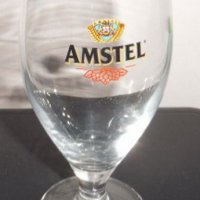 Стъклена чаша за бира Амстел / Amstel, за ценители и колекционери, лимитирано издание, снимка 3 - Чаши - 42497056