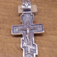 Сребърен кръст, снимка 3 - Колиета, медальони, синджири - 39690857