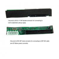 Адаптер за SATA 3.5"/ 2.5" твърд диск към PATA / IDE кабел, снимка 7 - Кабели и адаптери - 39310753
